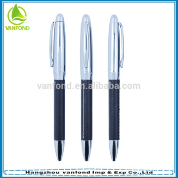 High quality promotional gift pen imprint logo leather metal pen